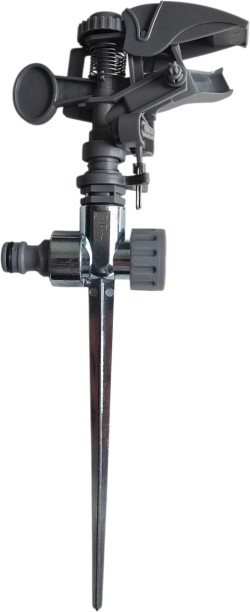 NT TOOLS Plastic Impulse Sprinkler on Zinc Metal Spike 0 ml Hose-end Sprayer