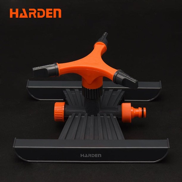 HARDEN Irrigation Sprinkler 3 Arm Rotary 360 Degree 0 L Hose-end Sprayer