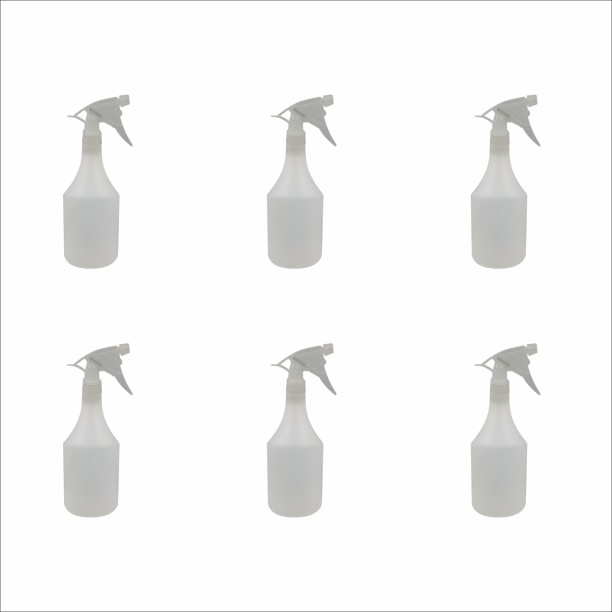 More & More 6 Pack White Semi-Industrial Trigger Spray Bottles – 28mm, Durable & Multi-Purpose 750 ml Hand Held Sprayer