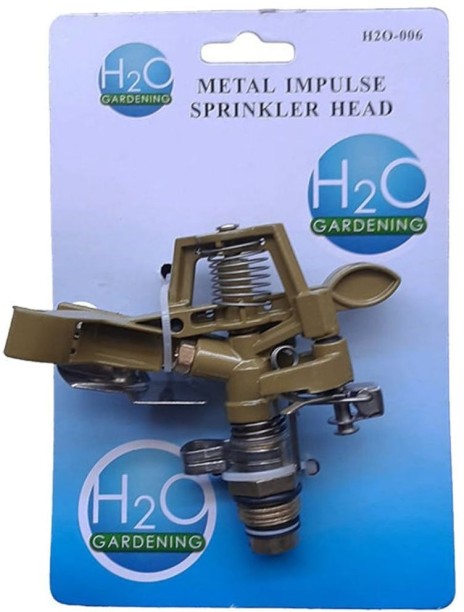 H20 Garden Sprinkler Impulse Heavy Duty Metal Head Adjustable 0 L Hand Held Sprayer