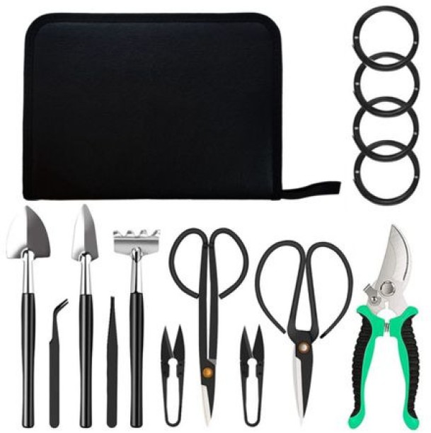 top sale trader New Elements 14 Piece Bonsai Succulent Garden Tools Set Garden Tool Kit