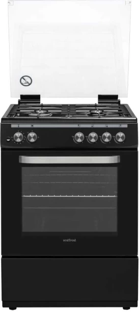 Vestfrost VFR60GG.MB Aluminium Automatic Gas Stove with Oven