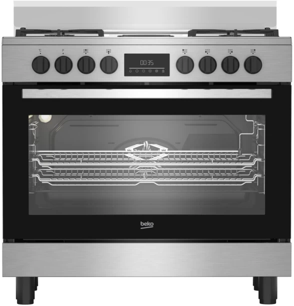 Beko BGM 21225 EX Stainless Steel Automatic Gas Stove with Oven