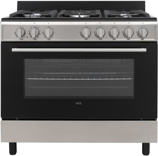 AEG AEGZA90GES1 Stainless Steel Automatic Gas Stove With Electric Oven