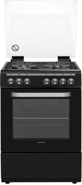 VESTFROST VFR60GE.MB Steel Automatic Gas Stove with Oven