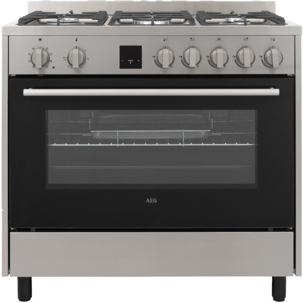 AEG AEGZA90ES1 Stainless Steel Automatic Gas Stove With Electric Oven