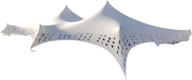 TENT Pre-assembled Fabric Foldable Gazebo For  Outdoor & Cafeteria