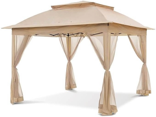 Perfect Dealz DIY(Do-It-Yourself) Natural Fiber Foldable Gazebo For  Outdoor & Cafeteria