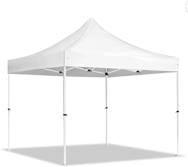 Buds Gazebo 3x3m (Frame n Roof Only) - Canvas Roof Tent - For Picnics (White) Gazebo