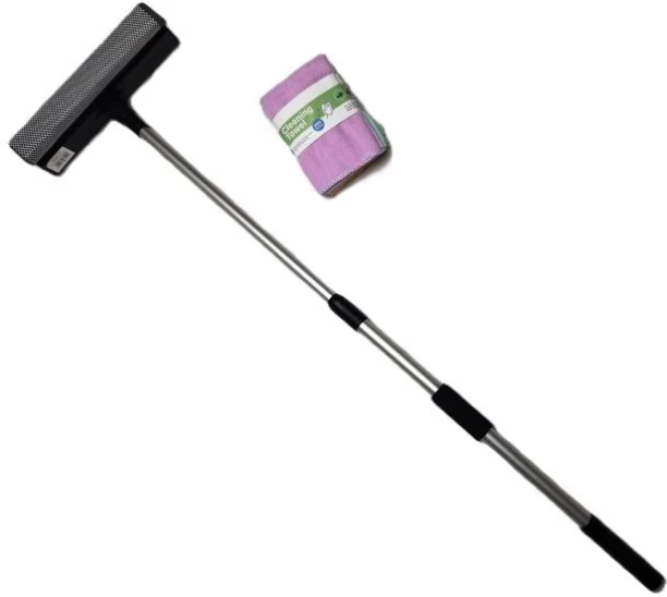 Kims Convenience WINDOW SQUEEGEE WITH 5 MICROFIBRE CLOTHS Concentrate