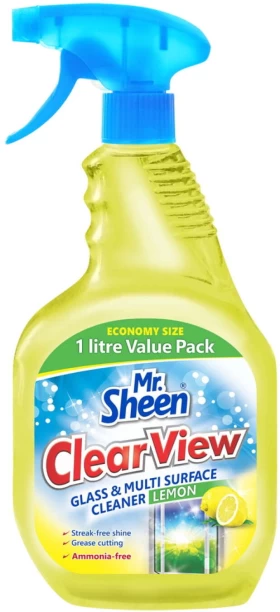 Mr. Sheen 1X1LT Clearv Glass & Mult Cleaner Liquid