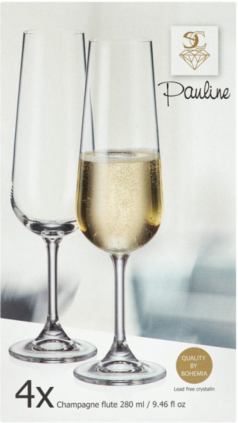 Pauline 02B4G011280-4GB Champagne Glass Set