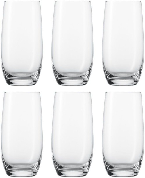 Danny Home (Pack of 6) CB05-07 Black tall tumbler glasses 6pcs 13cm Water/Juice Glass Set