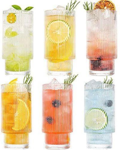 HOUSE TO HOME (Pack of 6) Claplante-drinking-glass Cocktail Glass Set