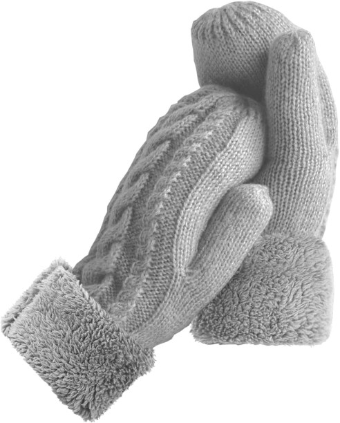 OMGift Solid Winter Women Gloves
