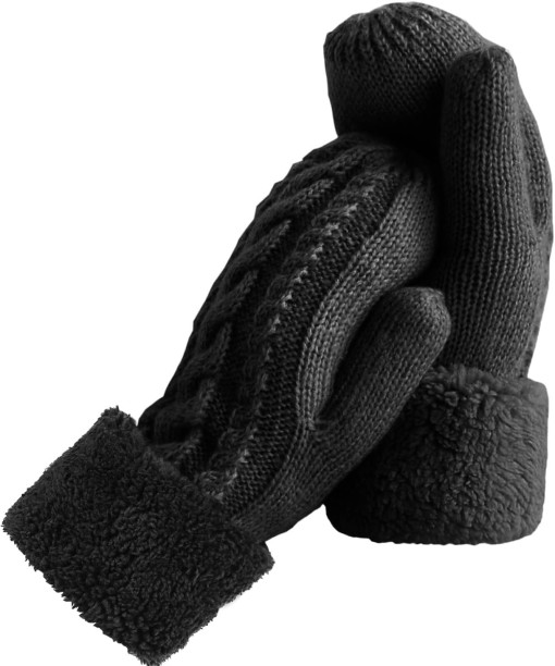 OMGift Solid Winter Women Gloves