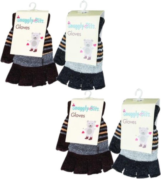 Winter Striped Evening Men & Women Gloves