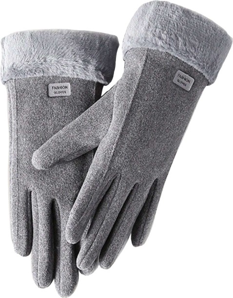 Fashion Solid Winter Women Gloves