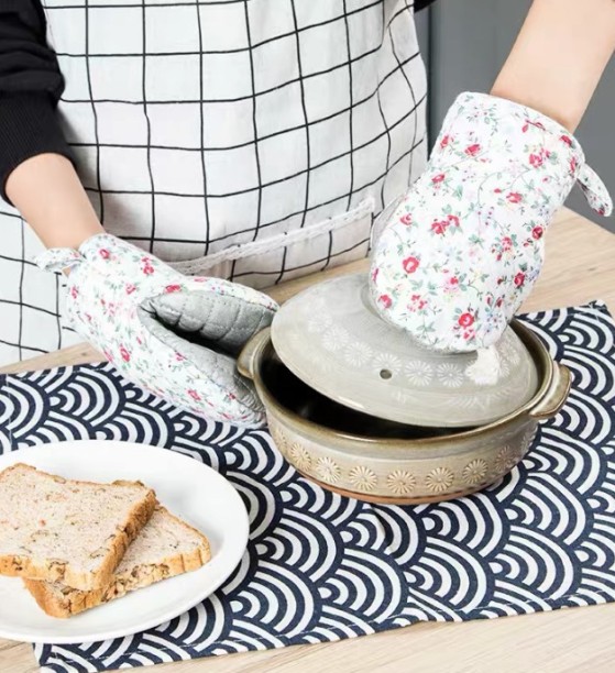 No brand Geometric Print Protective Men & Women Gloves