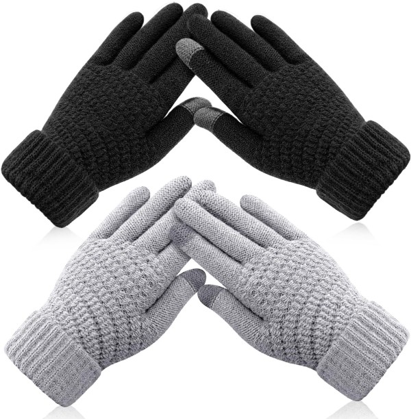 OMGift Solid Winter Men & Women Gloves