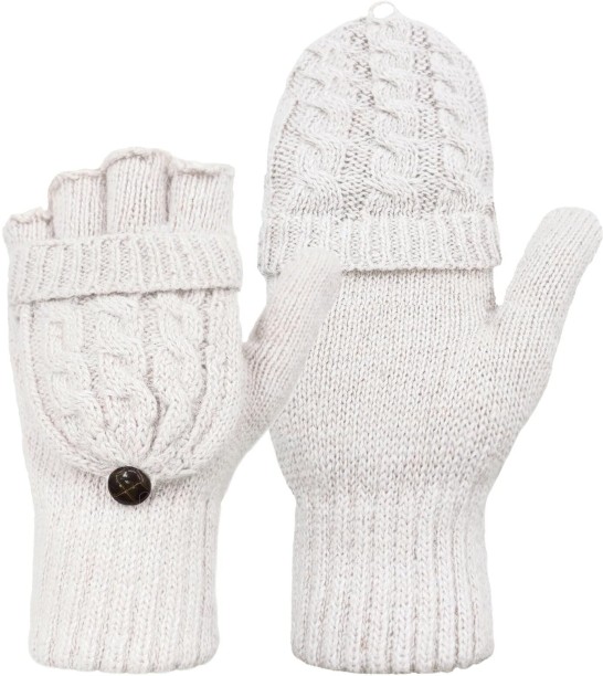 OMGift Solid Winter Men & Women Gloves