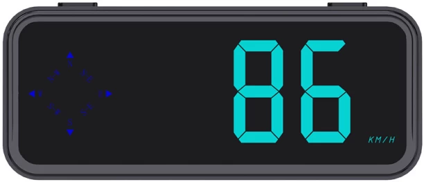 LuckyUnion New HUD GPS positioning with compass function HUD head-up display speed with car mount GPS Device