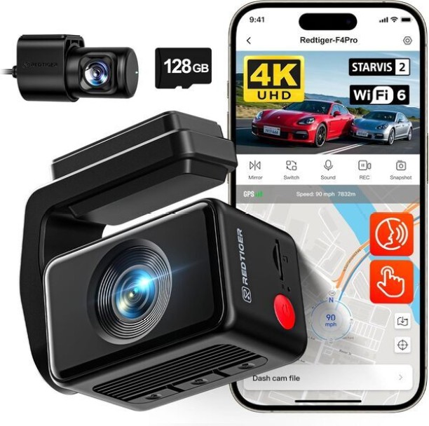 Redtiger DASH CAM F4 PRO GPS Device