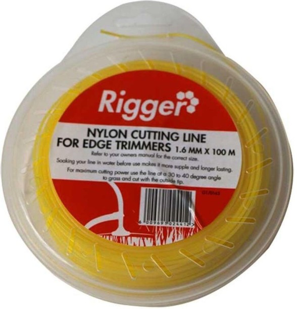 RIGGER Nylon Trimmer Line 1.6mm x 100M Donut Corded Grass Trimmer