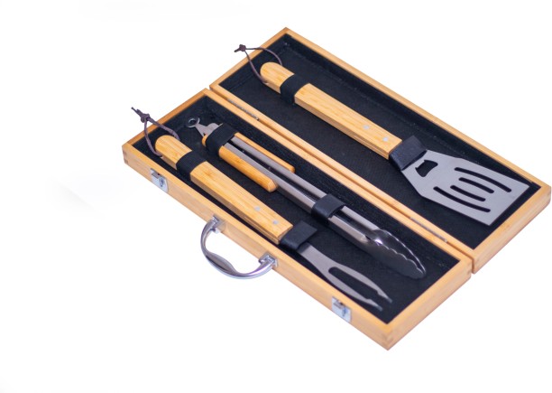 Yuppie gift baskets Bamboo Braai Case Rib Roaster Grill