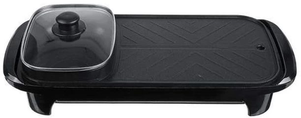 Electric 2-in-1 Barbecue Pan Grill Just Simplified Glider Rack Grill