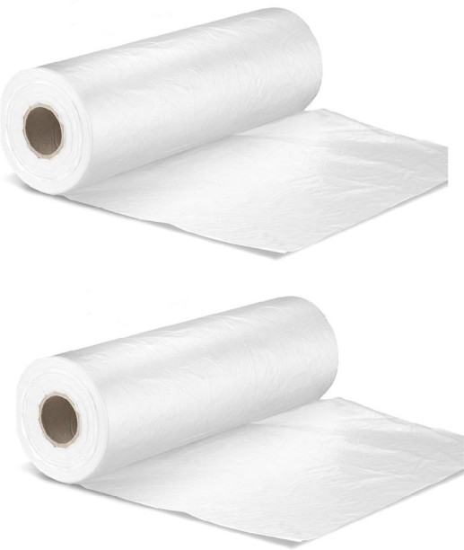 Chase Plastic Bag on a Roll, Food Storage Bags for Bread, Vegetables and Meat Pack of 2 Grocery Bags