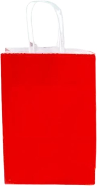 Generic KHM12500L Red Gift Bag 22x16cm 12pcs Pack of 12 Grocery Bags