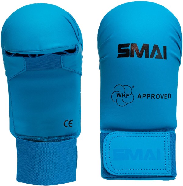 SMAI WKF KARATE MITTS BLUE SMALL MMA Arm Guard