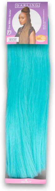 darling One Tone Colour #Aqua - 5 Packs Braid Extension