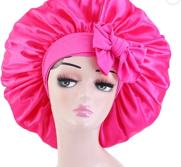 Pheladi Shop Hair Super Jumbo Tie Bonnet - Pink Head Band