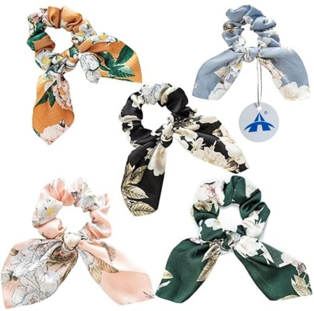 ALANES 5 Packs Bow Scrunchies Head Band