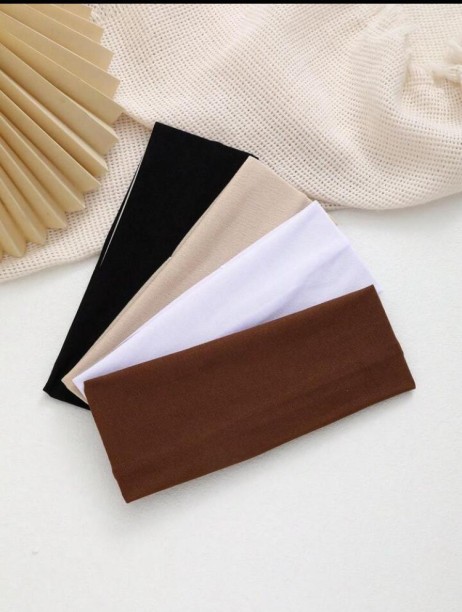 BND 1/4pcs/Set Stylish Fabric Fashion Headband For Women, Multipurpose Daily Wear Carnival, Hair Band