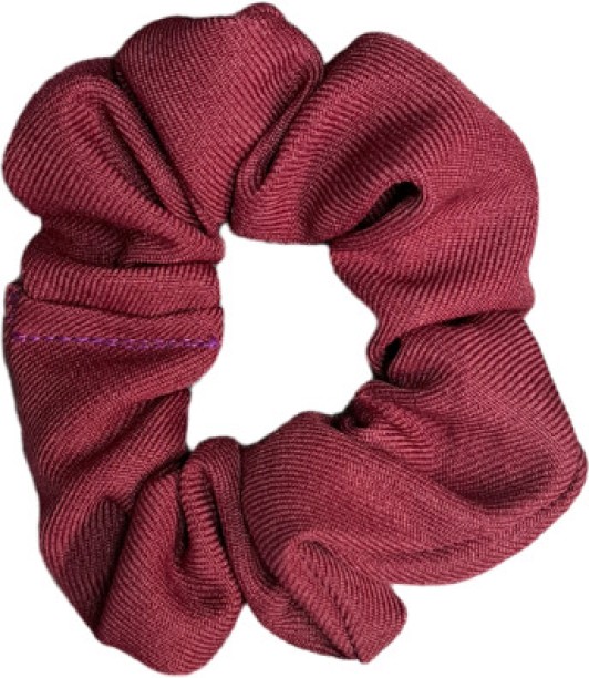 Oh Shop Maroon Scrunchie Hair Band