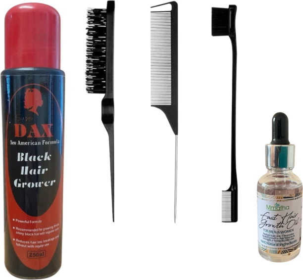 Lihle Dax black hair growth with Mmafa fast hair growth oil Hair Combo