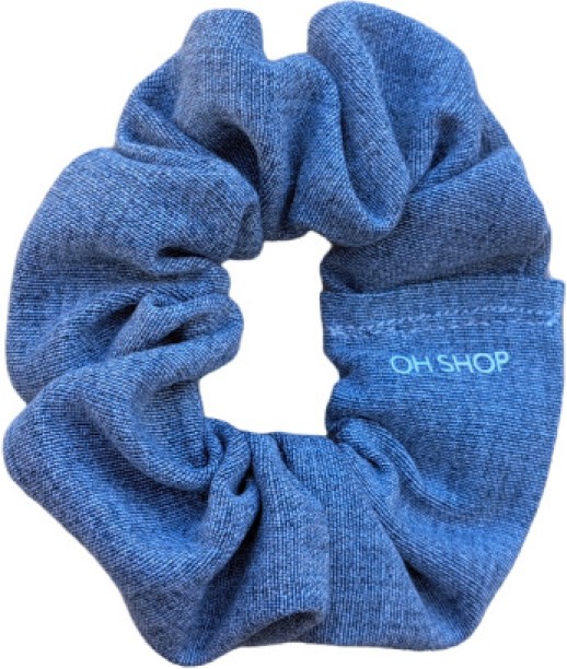 Oh Shop Denim Scrunchie Hair Band