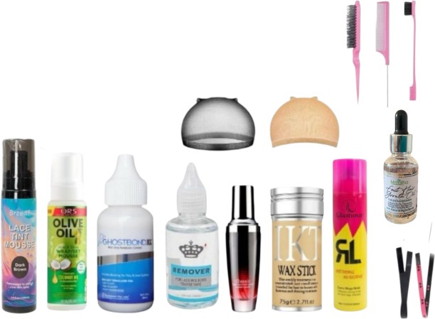 Lihle Complete Set for Brazilian Wig Installation & Maintenance Hair Combo