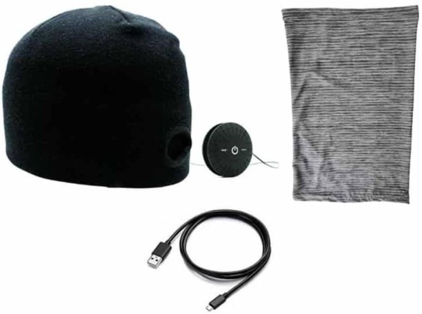 Killer Deals Running/Jogging Wireless Music Bluetooth Beanie- Grey Head Band