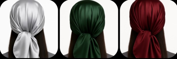 Nvision by NVG 3 Pack Satin Head Band Hair Accessory Set