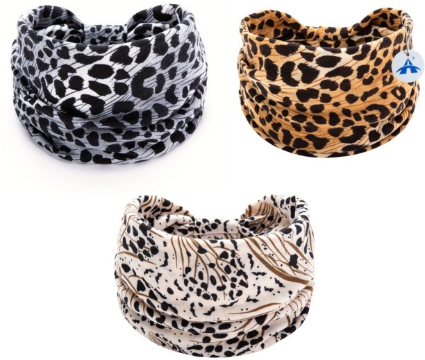 ALANES 3 Pack Wide Women Headbands Leopard Hair Accessories for Women Head Band