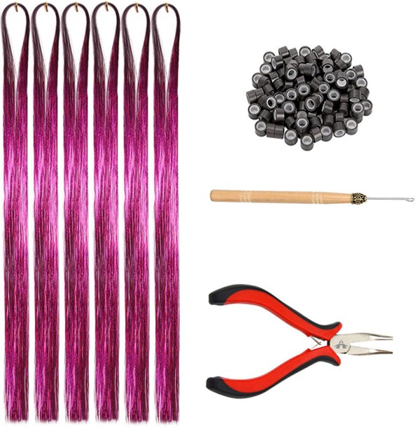 ALANES Hair Tinsel Kit Sparkling Glitter Hair Tinsel Hair Accessories Tool Hair Accessory Set