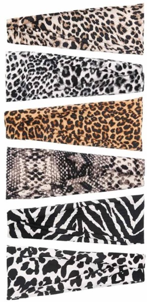 Killer Deals Exercise/Yoga/Running/Spinning Stretchy Animal-Print Multiway Headband-6x in a pack Head Band
