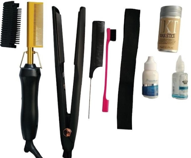 Lihle Hot comb and straightner with styling tools Hair Combo