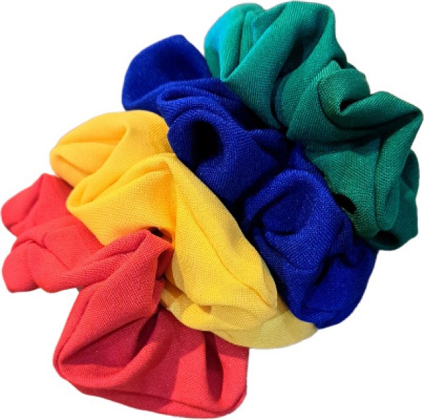 Oh Shop 4 x Bright Scrunchies Hair Band