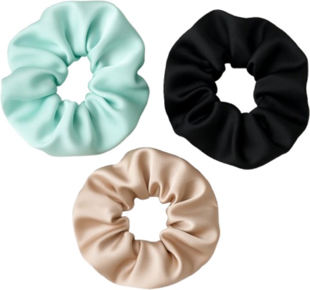 No Brand 3-Pack Oversized Satin Scrunchies Hair Accessory Set