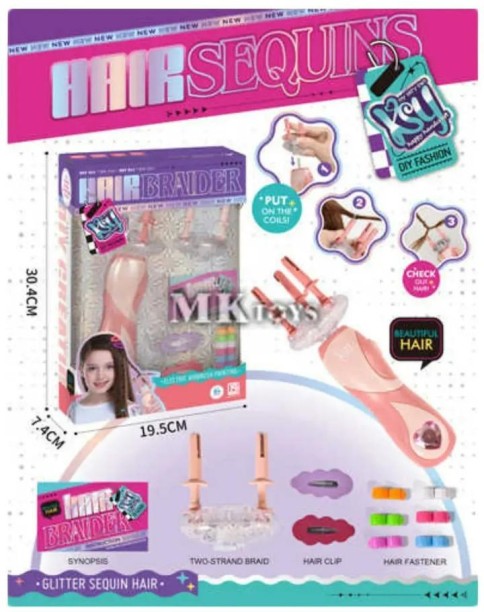 Kai Yi Hair Sequins Braider Hair Combo